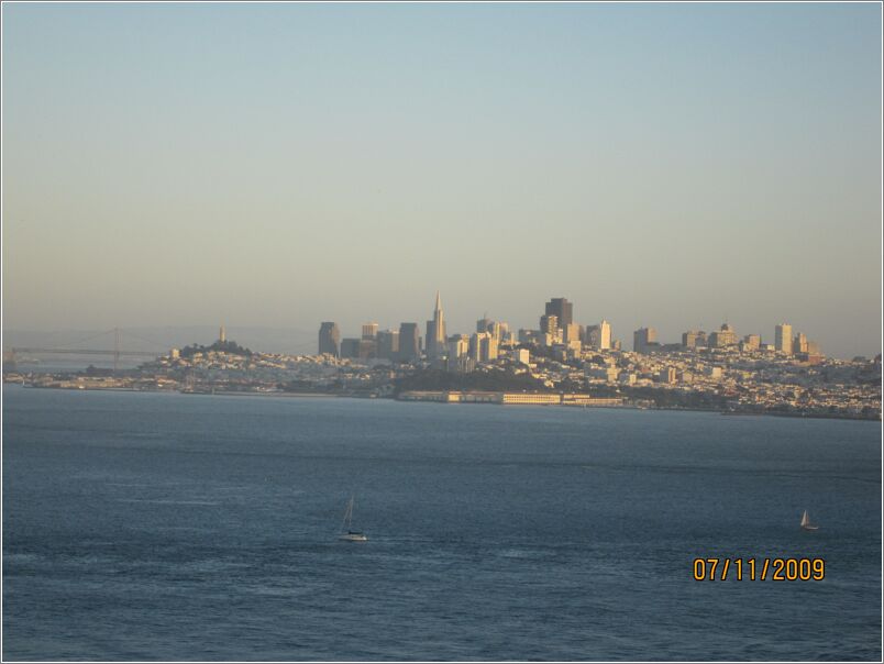 10 Udflugt til Golden Gate - Her San Francisco, set fra oakland-siden